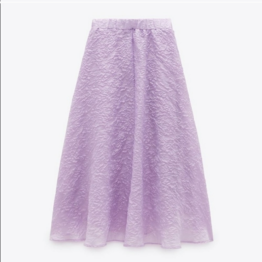 ZARA Limited edition asymmetrical skirt color lilac peplum bloggers favorite - Picture 14 of 16